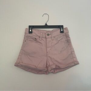 Girls pink Levi’s shorts. Size 24.